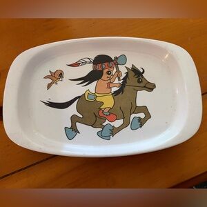 Noritake Melamine Ware Native American plate